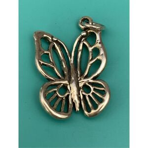 .925 Butterfly Sterling Silver Jewelry Charm #garden